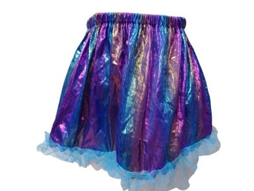 4-5 évesre lila-kék jelmez szoknya, fényes - ÚJ