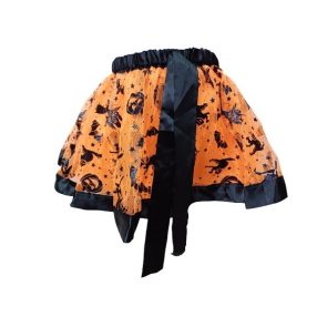 4-5 évesre narancssárga tüllszoknya - Halloween - ÚJ