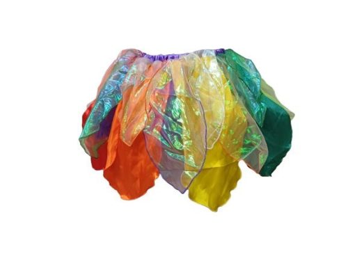 10-12 évesre színes tündér jelmez szoknya - ÚJ