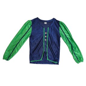 5-8 évesre kék-zöld jelmezfelső