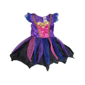 80-as lila-rózsaszín csillagos boszorkányruha - Halloween