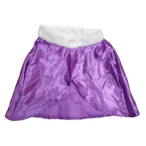 Lila-fehér szőrmés gallér, jelmezkiegészítő