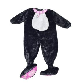 80-86-os fekete pihepuha szőrmés cica, macska jelmez