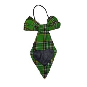 Nagyméretű zöld bohóc nyakkendő, jelmezkiegészítő