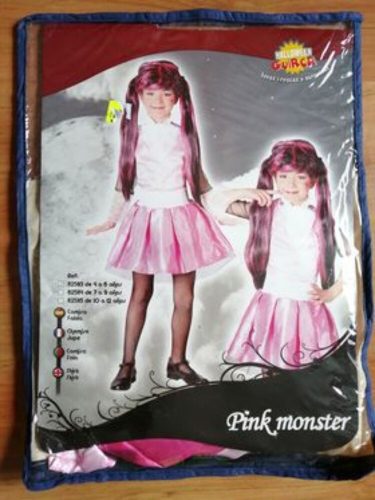 7-9 évesre Pink Monster jelmezruha - Halloween - ÚJ