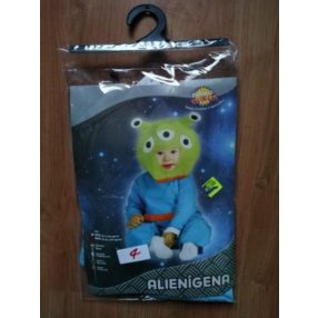   1-2 évesre kék-zöld űrlény, földönkívüli, marslakó jelmez - ÚJ