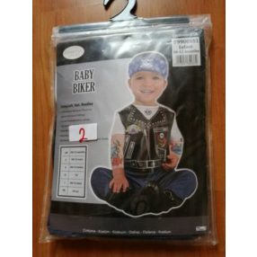 1-2 évesre motoros, rocker jelmezfelső - Halloween - ÚJ