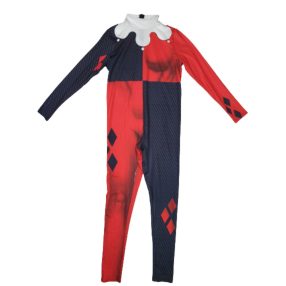 13-14 évesre piros-fekete mintás kezeslábas jelmez