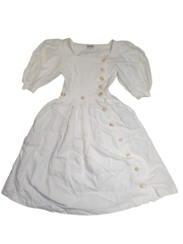 Női 36-os (S-es) fehér lenes dirndli, osztrák népviselet