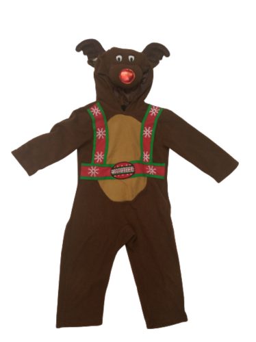 1-2 évesre barna rénszarvas polár jelmez - Rudolf - George