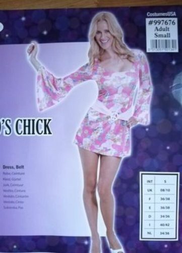 Női S-es hippi jelmezruha övvel - ÚJ