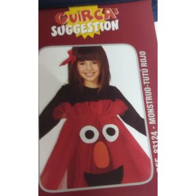   7-9 évesre piros szörnyecske tüllszoknya(szerűség), jelmezkiegészítő - ÚJ