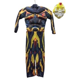   7-8 évesre izmosított Bumblebee, űrdongó jelmez álarccal - Transformers - ÚJ