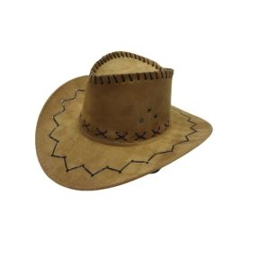   Világosbarna sheriff, cowboy jelmez kalap, felnőttre vagy nagyobb gyerekre - ÚJ