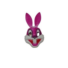   Rózsaszín műanyag nyuszi, nyúl álarc - Tapsi Hapsi - Bugs Bunny - ÚJ