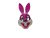 Rózsaszín műanyag nyuszi, nyúl álarc - Tapsi Hapsi - Bugs Bunny - ÚJ