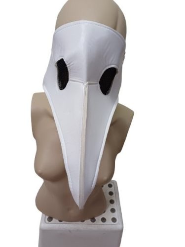 Fehér pestis doktor álarc, maszk - Halloween - ÚJ