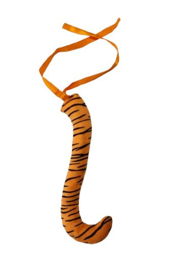 Narancssárga-fekete tigris farok,  jelmezkiegészítő - ÚJ