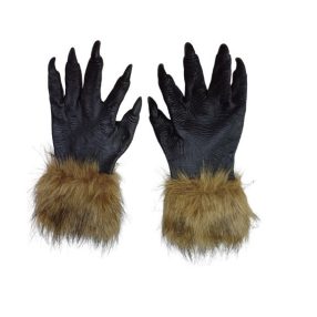   Fekete farkaskéz, vérfarkas, farkasember kéz karmokkal, jelmez kiegészítő - Halloween - ÚJ
