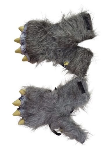 Farkasláb, vérfarkas láb fehér karmokkal, jelmez kiegészítő - Halloween - ÚJ