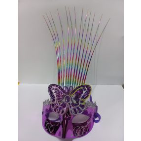   Lila pillangós, lepkés karneváli szemmaszk, maszk, álarc - ÚJ