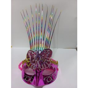   Pink pillangós, lepkés karneváli szemmaszk, maszk, álarc - ÚJ