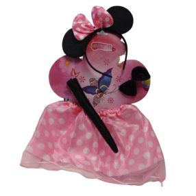 Rózsaszín Minnie egér jelmez szett, 4 részes - ÚJ
