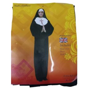 Női apáca jelmezruha, 3 részes - ÚJ
