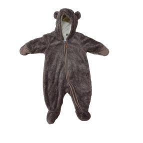 62-68-as barna szőrmés levegőztető overall - H&M