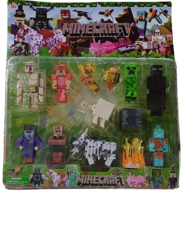 Minecraft figura szett, 17 db-os - ÚJ