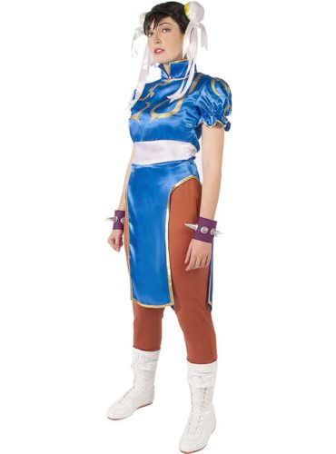 Felnőtt L-es izmosított Chun-Li jelmez - Street Fighter - ÚJ