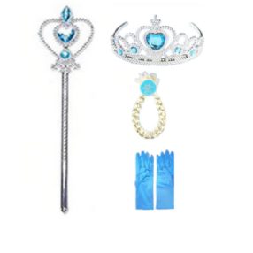   Kék jelmezkiegészítő szett, 4 db-os - Frozen, Jégvarázs - ÚJ