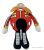 30 cm-es piros ruhás bajszos plüss figura - Dr. Eggman - Sonic - ÚJ