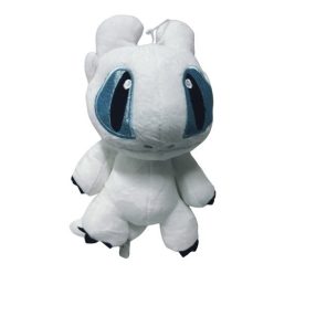   30 cm-es fehér sárkány plüss figura - Így neveld a sárkányodat - ÚJ