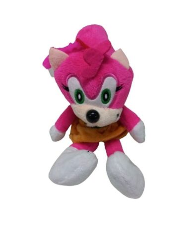 18 cm-es rózsaszín plüss lány figura - Sonic - ÚJ