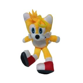 18 cm-es sárga plüss figura - Sonic - ÚJ
