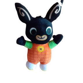   33 cm-es piros (vagy narancssárga) nadrágos Bing nyuszi - ÚJ