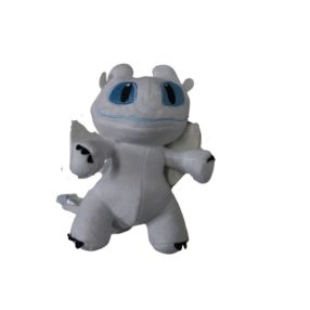   Fehér sárkány plüss figura - Így neveld a sárkányodat - ÚJ