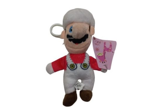 Fehér ruhás Super Mario plüss baba, figura, 13 cm - Mario - ÚJ