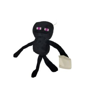   18 cm-es fekete plüss figura, kulcstartó - Enderman - Minecraft - ÚJ
