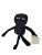 18 cm-es fekete plüss figura, kulcstartó - Enderman - Minecraft - ÚJ