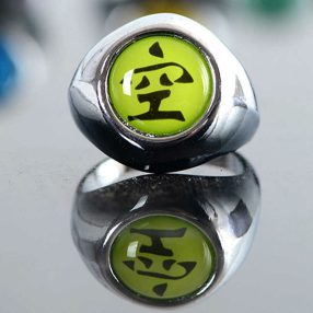 Naruto Akatsuki gyűrű, világoszöld - ÚJ