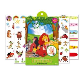 Oroszlánkirály matrica tetoválás (4 ív)