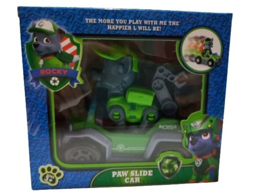 Rocky - Paw Slide Car - Paw Patrol - Mancs őrjárat - ÚJ