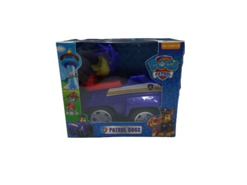 Chase kutya rendőrautóval, dobozban - Paw Patrol - Mancs Őrjárat - ÚJ