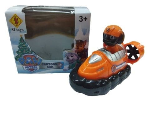 Zuma kutya légpárnás hajóval, dobozban - Cartoon Car - Paw Patrol - Mancs Őrjárat - ÚJ