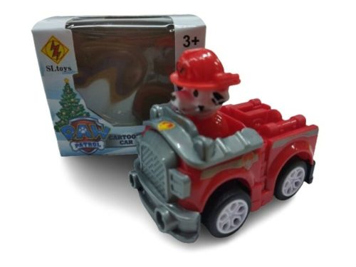 Marshall kutya tűzoltóautóval, dobozban - Cartoon Car - Paw Patrol - Mancs Őrjárat - ÚJ