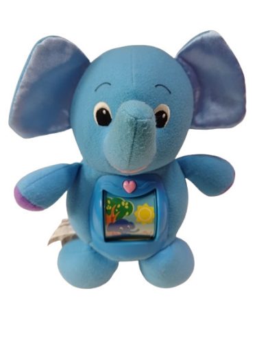 26 cm-es kék elefánt, interaktív
