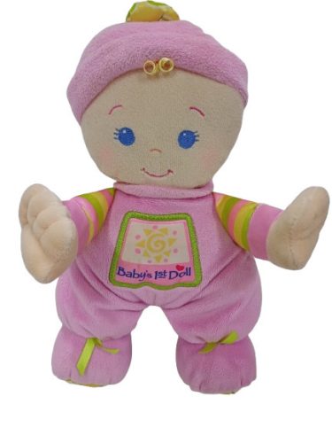 Rózsaszín csörgős plüss baba - Fisher Price