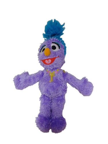 27 cm-es lila szőrmés plüss figura - Sesame Street - Szezám utca